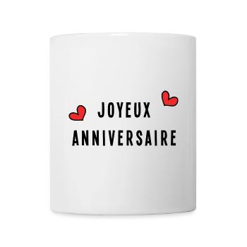 HEART. HAPPY BIRTHDAY. HAPPY BIRTHDAY - Mug - white - Front