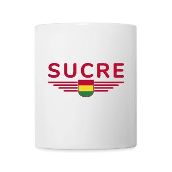 Sucre Bolivia Fans T-Shirt Design - Mug blanc - blanc - Devant