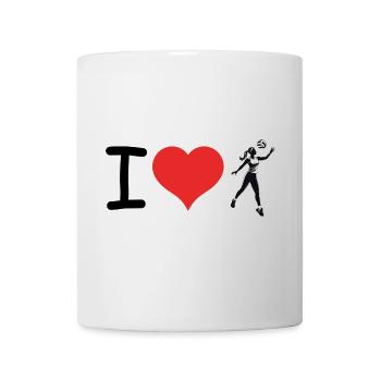 J’aime Volleyball - Fitness Design - Mug blanc - blanc - Devant