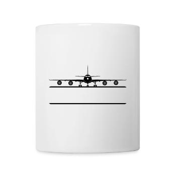 Airplane Name Tag - Mug - white - Front