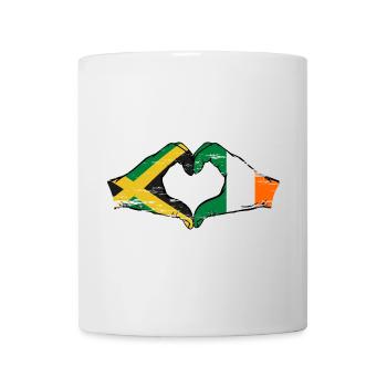 Jamaika Irland Hände Herzform used - Tasse - Weiß - Vorne