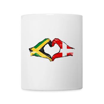 Jamaica Denmark Hands Heart Shape Used - Mug - white - Front