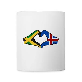 Jamaica Island Hands Heart Shape - Mug - white - Front