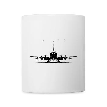 Avion à réaction - Mug blanc - blanc - Devant