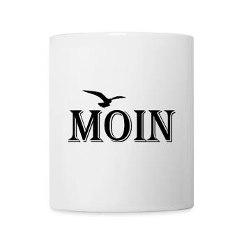 Moin Motiv mit Möwe - Nordsee - Tasse - Weiß - Vorne