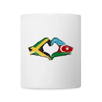 Jamaika Aserbaidschan Hände Herzform used - Tasse - Weiß - Vorne