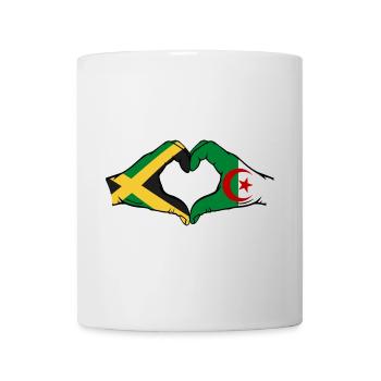 Jamaica Algeria Hands Heart Shape - Mug - white - Front