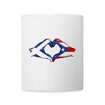 Ecosse Porto Rico Mains Coeur Forme Utilisé - Mug blanc - blanc - Devant