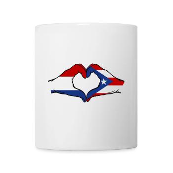 Holland Puerto Rico Hands Heart Shape - Mug - white - Front