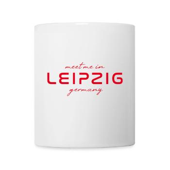 Leipzig T-Shirt – Skyline & Heimatliebe - Tasse - Weiß - Vorne