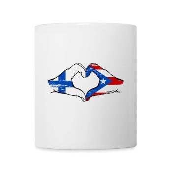 Finlande Porto Rico Mains Forme Coeur Utilisé - Mug blanc - blanc - Devant