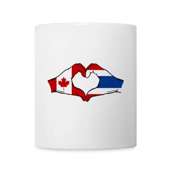 Canada Thailand Flag Hands Heart Shape - Mug - white - Front
