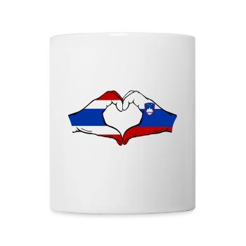 Thailand Slowenien Flagge Hände Herzform - Tasse - Weiß - Vorne