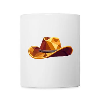 Chapeau de cow-boy – Illustration western géométrique - Mug blanc - blanc - Devant
