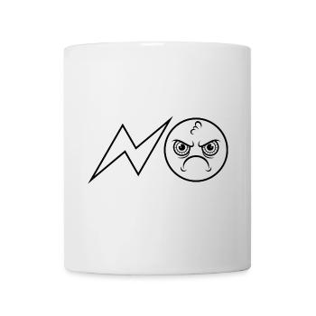 NON / Non / Non / Jamais / Non - Mug blanc - blanc - Devant