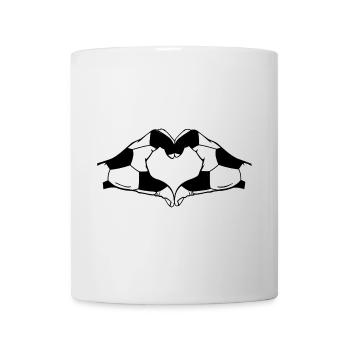 Football Heart Hands - Mug - white - Front