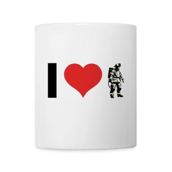 Firefighter - Profession Design Sticker - Mug - white - Front