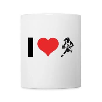 I love Basketball - Sports Design - Tasse - Weiß - Vorne