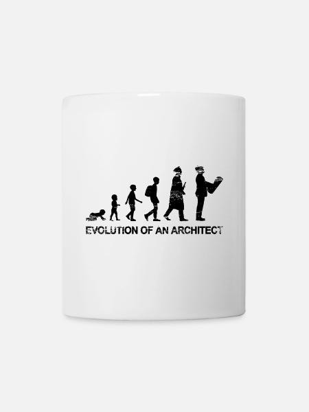 Entwicklung der Architektur - Tasse - Weiß