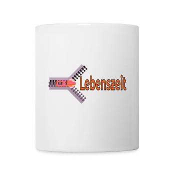 LEBENSZEIT ZEIT LEBEN - Tasse - Weiß - Vorne