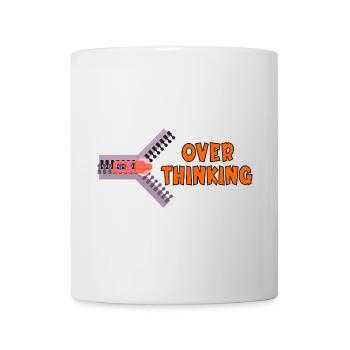 TROP RÉFLÉCHIR À LA SAGESSE DE LA VIE - Mug blanc - blanc - Devant