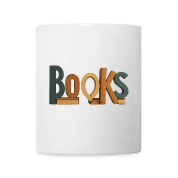 Letters as Books Typography - Mug - white - Front