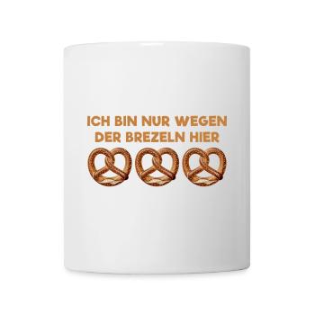 Laugenbrezeln lustig Brezeln Brezn Bretzel Breze - Tasse - Weiß - Vorne