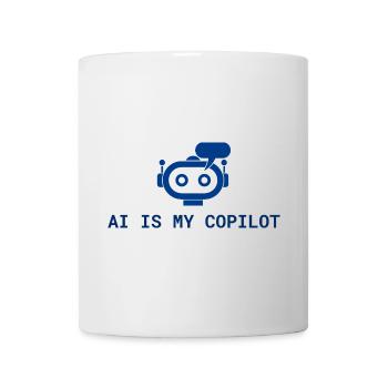 L’IA est mon copilote - Tech AI Design in Blue - Mug blanc - blanc - Devant