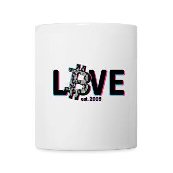 Bitcoin Love - Tasse - Weiß - Vorne