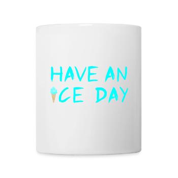 crème glacée crème glacée dictons sympas Fan d’été - Mug blanc - blanc - Devant