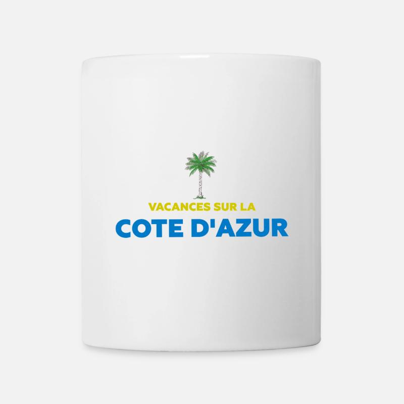 Vacances sur la côte d'azur - Mug blanc - blanc
