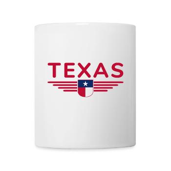 Texas Fan T-Shirt – Lone Star Style - Tasse - Weiß - Vorne