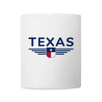 Texas Fan T-Shirt – Lone Star Style - Tasse - Weiß - Vorne