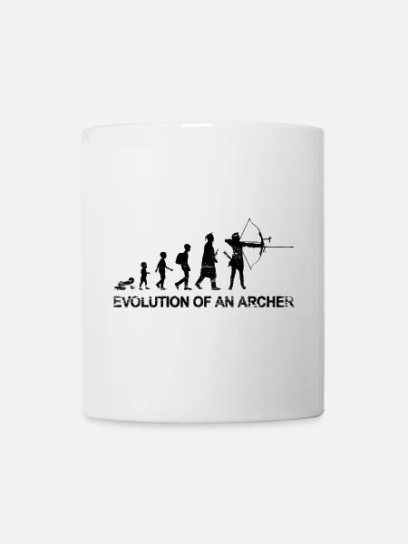Entwicklung eines Bogenschützen - Tasse - Weiß
