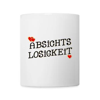 ABSICHTSLOSIGKEIT HERZ - Tasse - Weiß - Vorne