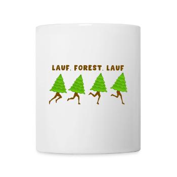 Lauf, Forest, Lauf - Tasse - Weiß - Vorne