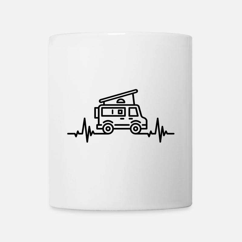 Van Heartbeat - Tasse - Weiß
