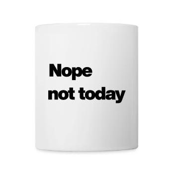 Nope – Minimalist Cancellation Motif - Mug - white - Front
