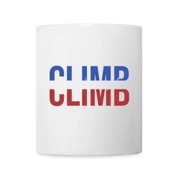 der flur ist lava bouldern klettern climb retro - Tasse - Weiß - Vorne