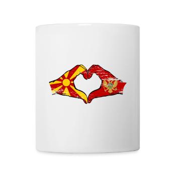 Montenegro Montanegro Flag Hands Heart Shape Used - Mug - white - Front