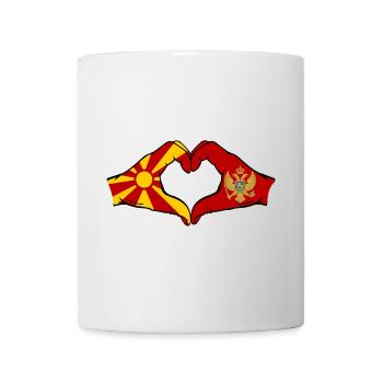 Montenegro Montanegro Flag Hands Heart Shape - Mug - white - Front