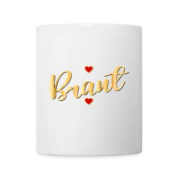 BRAUTGESCHENKE - BRAUT MIT HERZ - Tasse - Weiß - Vorne