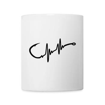 Fishing Hook Heartbeat - Mug - white - Front