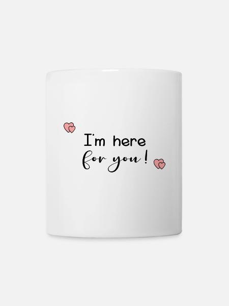 Einfache Beileidsbekundungen - Tasse - Weiß