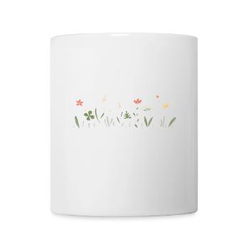 Sauvage et indompté - Dicton des fleurs des prés - Mug blanc - blanc - Devant