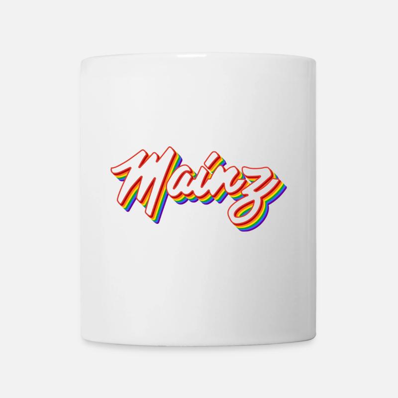 Schriftzug Mainz Pride - Tasse - Weiß