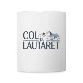 Col du Lautaret Alpine Cycling Art - Mug - white - Front