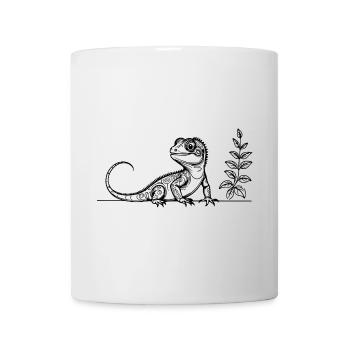 Lizards Line Art – World Lizards Day Design - Mug - white - Front