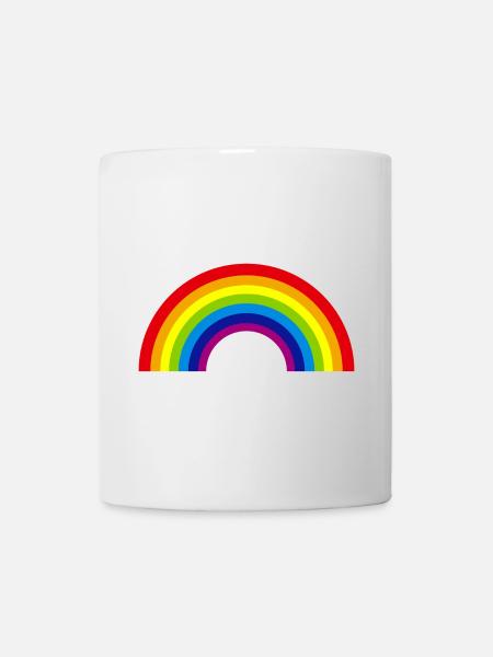arc-en-ciel - Mug blanc - blanc