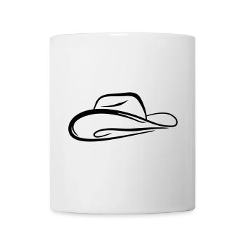 Skizze Cowboyhut - Tasse - Weiß - Vorne